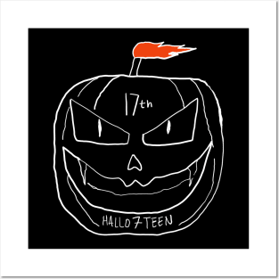 17th Halloween Birthday Posters and Art